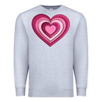 Heather Grey sweet heart olivia Premium Sweatshirt - OliviaCreatesArt