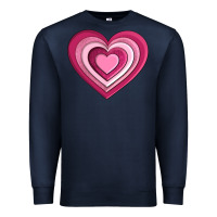 Navy sweet heart olivia Premium Sweatshirt - OliviaCreatesArt