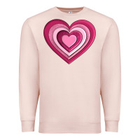 Pale Pink sweet heart olivia Premium Sweatshirt - OliviaCreatesArt