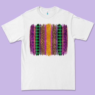 Mardi Gras Western Brush Stroke Premium Tee Designed By Artiststas