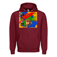 Burgundy Hope Zipper Hoodie - TumblerDesignByShophia