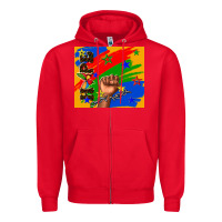 Red Hope Zipper Hoodie - TumblerDesignByShophia