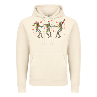 Vintage Artic dancing skeleton christmas Vintage Hoodie - MaliasSmallBusiness