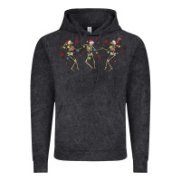 Vintage Black dancing skeleton christmas Vintage Hoodie - MaliasSmallBusiness