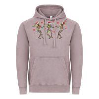 Dancing Skeleton Christmas Vintage Hoodie | Teevron