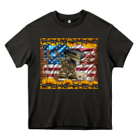 Asphalt westerm usa army boots Heavy Core Tee - Artiststas