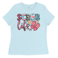 Baby Blue scrub life Ladies Tee - BundleAndBundleShop
