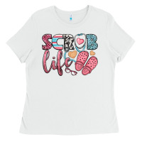 White scrub life Ladies Tee - BundleAndBundleShop