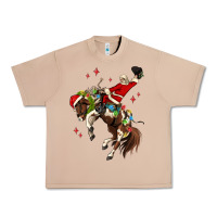 Burro christmas cowboy santa Urban Heavy Tee - MaliasSmallBusiness