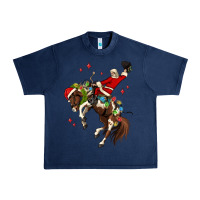 Navy christmas cowboy santa Urban Heavy Tee - MaliasSmallBusiness
