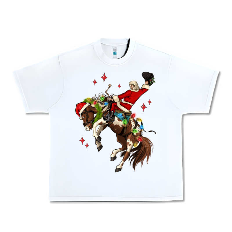 Christmas Cowboy Santa Urban Heavy Tee by MaliasSmallBusiness | Teevron