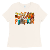 Bone Hello pumpkin Ladies Tee - RanaPortraitStore