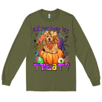 Army Green did somebody say treat Long Sleeve Tee - LillyAllenDesigns