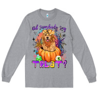 Heather Grey did somebody say treat Long Sleeve Tee - LillyAllenDesigns