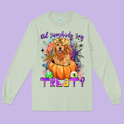 Did Somebody Say Treat Long Sleeve Tee Designed By Lillyallendesigns
