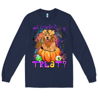 Navy did somebody say treat Long Sleeve Tee - LillyAllenDesigns
