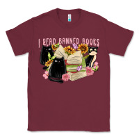 Burgundy ı read banned books Classic Tee - MaliasSmallBusiness