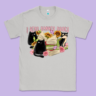 ı Read Banned Books Classic Tee Designed By Maliassmallbusiness