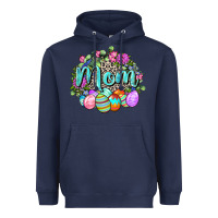 Navy Easter Mom  Happy Easter Day Heavyweight Hoodie - CowGirlArtShop