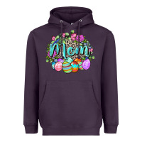 Plum Easter Mom  Happy Easter Day Heavyweight Hoodie - CowGirlArtShop