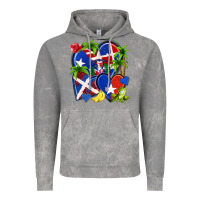 Cloud Rock puerto rico with dominican republic hearts Vintage Hoodie - NancyCooperArtShop