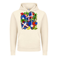 Vintage Artic puerto rico with dominican republic hearts Vintage Hoodie - NancyCooperArtShop