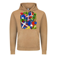 Vintage Camel puerto rico with dominican republic hearts Vintage Hoodie - NancyCooperArtShop