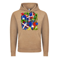 Vintage Coffee puerto rico with dominican republic hearts Vintage Hoodie - NancyCooperArtShop