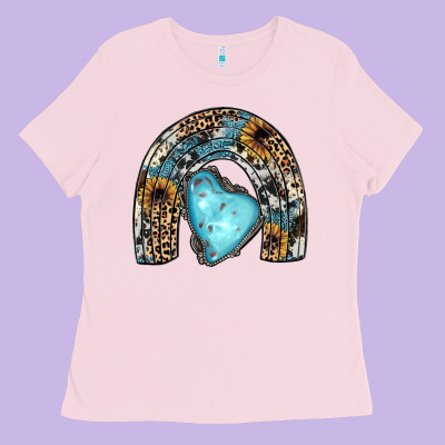 Sunflower Gemstone Rainbow Ladies Tee Designed By Jahusdesignshop