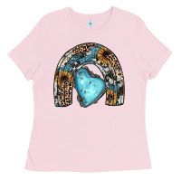 Bubblegum Pink sunflower gemstone rainbow Ladies Tee - JahusDesignShop