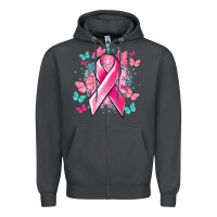 Smoke Breast Cancer ribbon Cancer Awareness Zipper Hoodie - HowdyJamesFarm