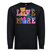 Black love you more olivia Premium Sweatshirt - OliviaCreatesArt