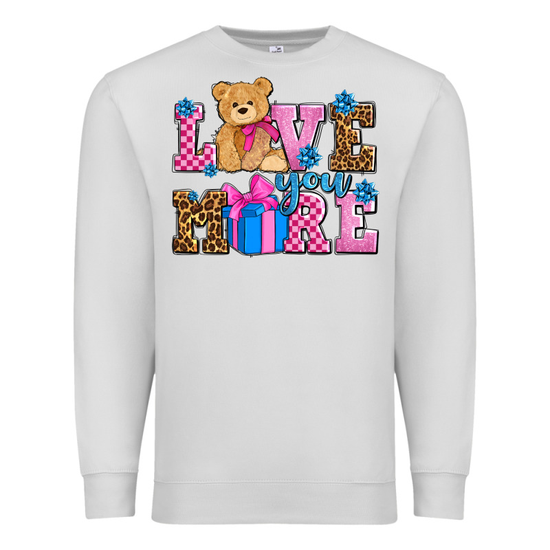 Love You More Olivia Premium Sweatshirt by OliviaCreatesArt | Teevron