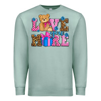 Seafoam love you more olivia Premium Sweatshirt - OliviaCreatesArt