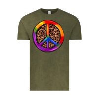 Vintage Olive peace sign pride Vintage Tee - JahusDesignShop