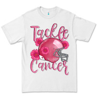 White tackle cancer helmet Premium Tee - AdoDesignShop