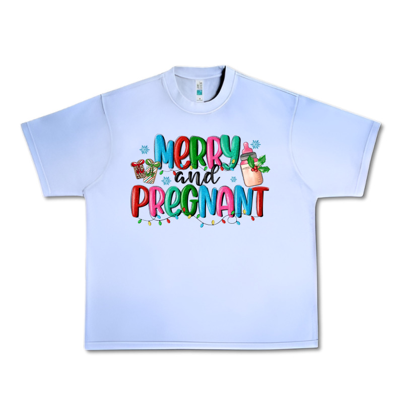 Merry And Pregnant Urban Heavy Tee by MaliasSmallBusiness | Teevron