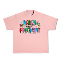 Salmon merry and pregnant Urban Heavy Tee - MaliasSmallBusiness