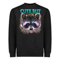 Black cute but feral Heavyweight Sweatshirt - Artiststas