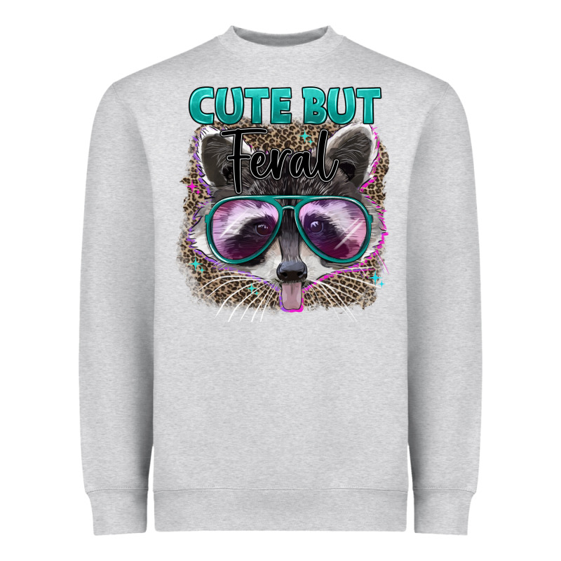 Cute But Feral Heavyweight Sweatshirt by Artiststas | Teevron