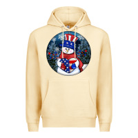 Pina Colada Patriotic snowman ornament 4th of july Premium Hoodie - HowdyJamesFarm