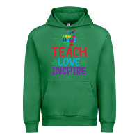 Emerald teach love inspire Urban Hoodie - CowhideDigitalArt