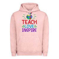 Pigment Salmon teach love inspire Urban Hoodie - CowhideDigitalArt