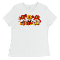 White firefighter gnomes Ladies Tee - Artiststas