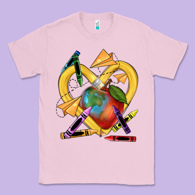 Heart Pencil Classic Tee Designed By Nancycooperartshop