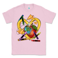 Bubblegum Pink heart pencil Classic Tee - NancyCooperArtShop