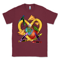 Burgundy heart pencil Classic Tee - NancyCooperArtShop