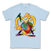 Dusty Blue heart pencil Classic Tee - NancyCooperArtShop