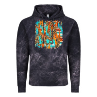 Cloud Black serape with leopard pattern Vintage Hoodie - NancyCooperArtShop