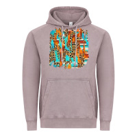 Vintage Zinc serape with leopard pattern Vintage Hoodie - NancyCooperArtShop